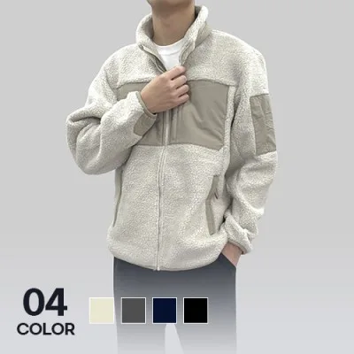 웜플러스 뽀글이 후리스 자켓 남녀공용 보온 단체 유니폼 S-4XL
