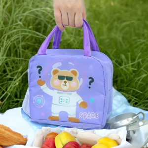 파스텔 우주곰 보온보냉백