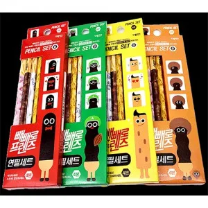 25152 빼빼로 연필 세트 4본입 빼빼로프렌즈 빼빼로선물