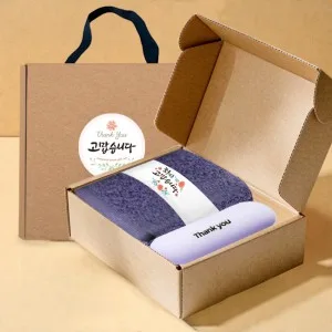 송월타올 호텔수건 160G 40수 + 머쉬룸 5단 암막 양우산 선물 세트