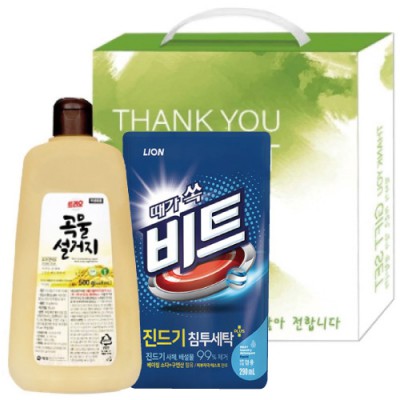 애경곡물설거지용기.비트리필 선물세트