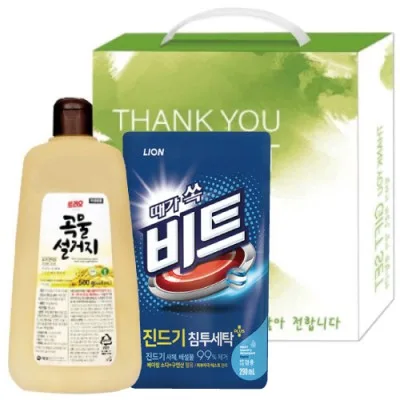 애경곡물설거지용기.비트리필 선물세트