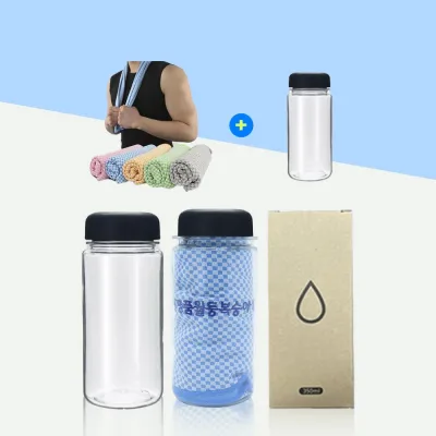 뱀부얀 쿨타올 + 보틀 350ml SET
