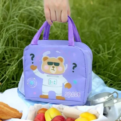 파스텔 우주곰 보온보냉백
