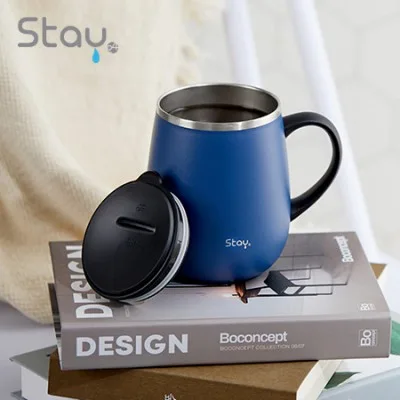 스테이24 코지 이중진공 뚜껑 핸드머그 460ml