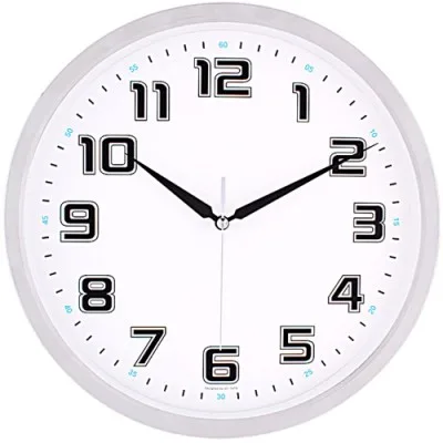 안시크롬벽시계3420