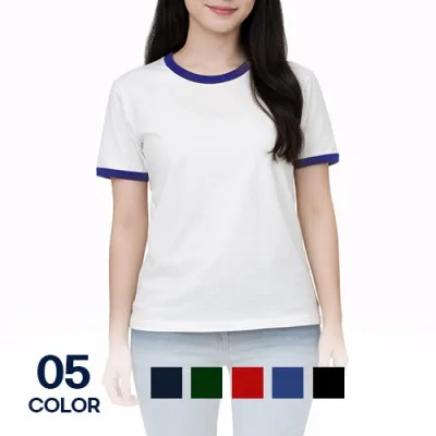 남녀공용 30수 면 별무늬 배색 7부 나그랑 티셔츠 단체 행사복