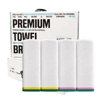 4Towel 브룸피 뱀부 프리미엄 타올 40수 200g 기프트 세트