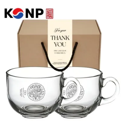 한국전통 K컬쳐 곤룡포 요거트볼 시리얼볼 그릭 디저트 머그컵 470ml 2P 기프팅
