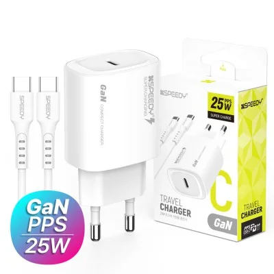 뉴에이커 25W PD3.0 PPS 초고속 분리형 충전기 CtoC 케이블 포함