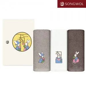 송월 2026 달이별이 복토끼 추석 타올 150g 1P