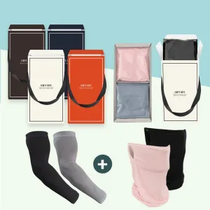 국산 일반 밴딩 쿨토시 2종 + 귀걸이 쿨 마스크 2종 SET