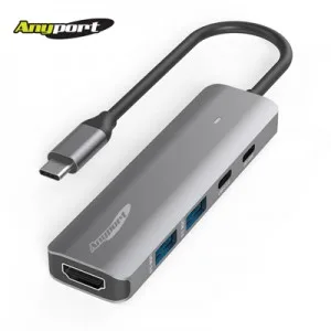 애니포트 5IN1 PD 100W OTT지원 미러링 HDMI 4K60Hz C타입허브 AP-TC560