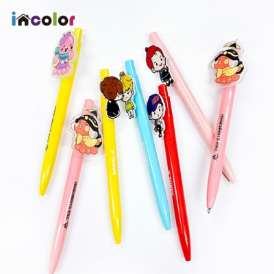 (주문제작) incolor 아크릴 캐릭터 볼펜 1P