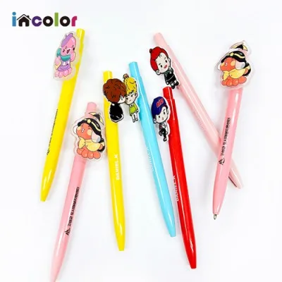 (주문제작) incolor 아크릴 캐릭터 볼펜 1P