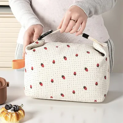 Blossom 코듀로이 파우치형 롤탑 보온보냉백 1P