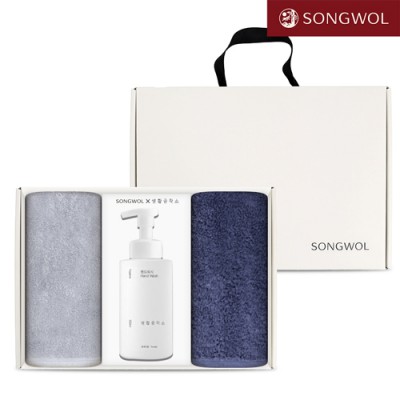 송월 핸드워시 기프트세트 30-1 (항균 코마40수 180g 2P + 생활공작소500ml 1P)