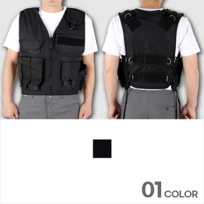 베이직 안전 보안 스태프조끼 남성 여성 현장 행사 유니폼 L-3XL