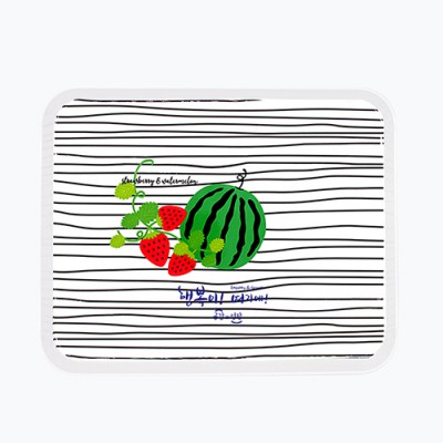 뉴사각 멜라민쟁반(줄딸기) 3p