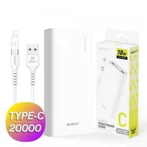 뉴에이커 슬림 핏 보조배터리 20000mAh CP 0.2M 원형 케이블