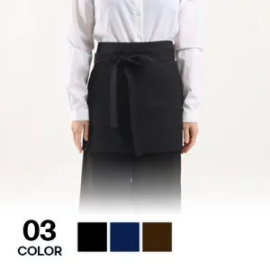 솔리드 미니 허리앞치마 남녀공용 포켓 단체 유니폼