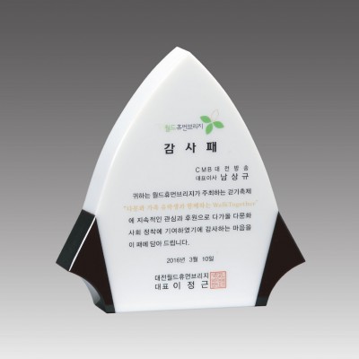G2002_스노우크리스탈 상패