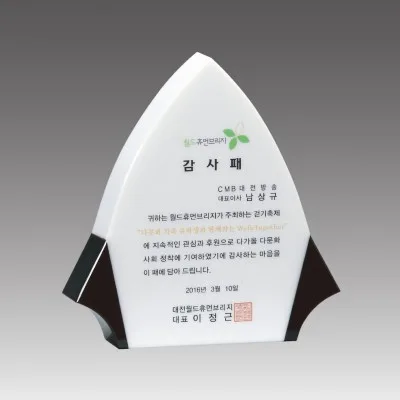 G2002_스노우크리스탈 상패