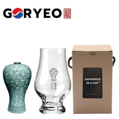 한국전통 K컬쳐 고려청자 위스키잔 노징글라스 양주 니트잔 170ml 1P 기프팅