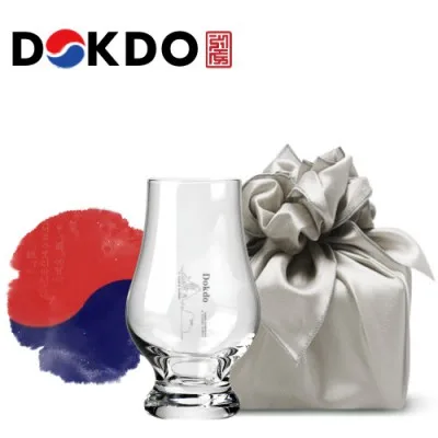 한국전통 K컬쳐 독도 40240 위스키잔 노징글라스 양주 니트잔 170ml 1P 기프팅 (보자기 포장)
