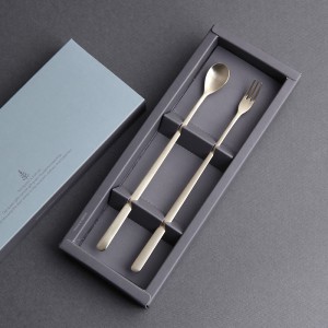 그레이스 티타늄골드 롱티스푼롱포크2P