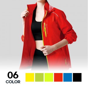 남녀공용 후드내장 컬러지퍼 바람막이 자켓 단체 유니폼 M~3XL
