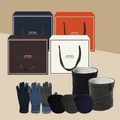 무지 왕 귀마개 + 플씨드 프리미엄 넥워머 + 극세사 니트 터치 장갑 SET