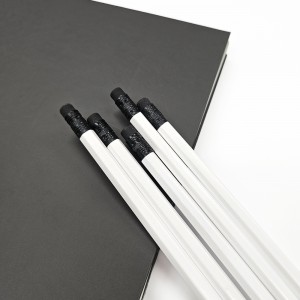 incolor 잘 써지는 화이트 육각 연필 (2B)