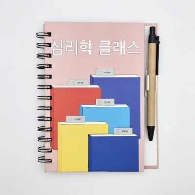 (Blossom) 하드커버 스프링 기자수첩 (클립형) 1P