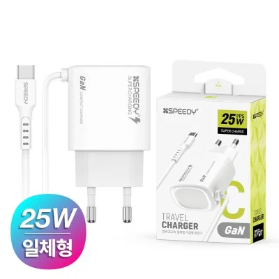 뉴에이커 25W PD3.0 PPS 초고속 일체형 C타입 충전기 B