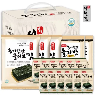 서천 명품 김세트 6호 (도시락12봉.전장3봉.자반2봉)