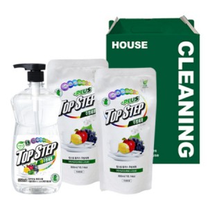 탑스텝 친환경 주방세제 기프트세트 3호 (본품550ml+리필300ml 2개)