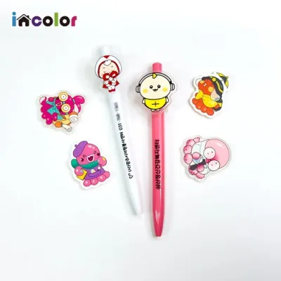 (주문제작) incolor 아크릴 캐릭터 볼펜 1P