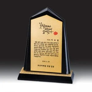 블랙 크리스탈 상패 HB-7373G