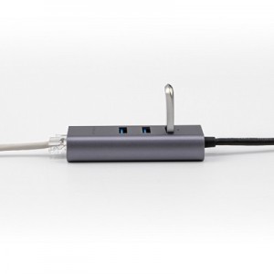 초소형 미니 USB허브 USB3.0 3포트 + RJ45 유선기가랜
