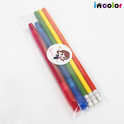 incolor 문구세트 OPP5 (연필3+색연필2)