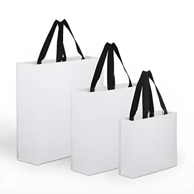 타포린가방 종이 화이트
