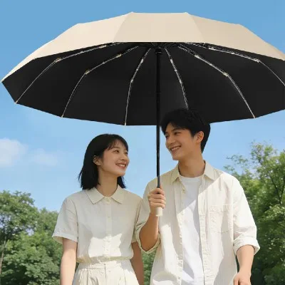 Blossom 60K 더블 프레임 블랙코팅 3단 12K 자동양우산 1P