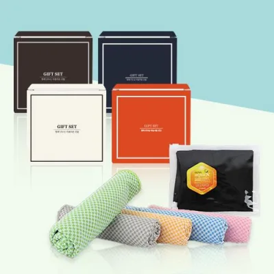 뱀부얀 건식 쿨타올 + 국산 고급 밴딩 쿨토시 SET
