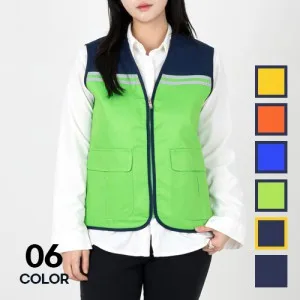 야광 반사라인 믹스 망사 안전조끼 남성 여성 현장 유니폼 M-3XL