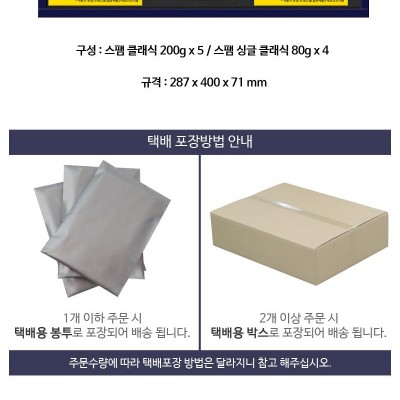 CJ 스팸 W호 추석 설날 명절 어버이날 선물세트