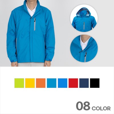 남녀공용 야간 반사 엣지 바람막이 점퍼 단체 근무복 S~4XL