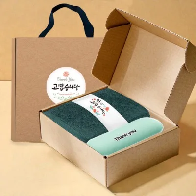 송월타올 호텔수건 200G 40수 + 머쉬룸 5단 암막 양우산 선물 세트