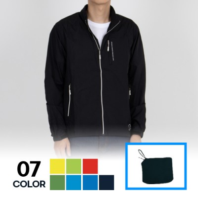 남녀공용 후드내장 초경량 휴대용 바람막이 자켓 단체복 M~3XL