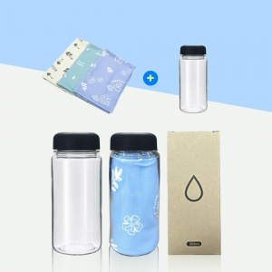 디자인 패턴 쿨타올 + 보틀 350ml SET